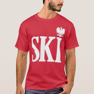 SKI Polska efternamn som slutar polska Eagle Dyngu T Shirt