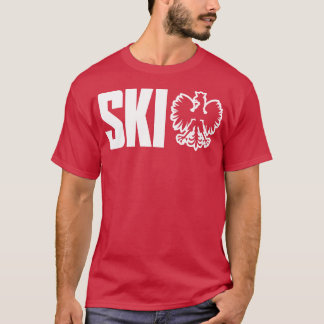Ski Polska efternamnsslutet i Ski Dyngus-dagen T Shirt
