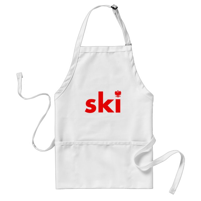 SKI Polskt efternamn Apron Förkläde (Framsidan)