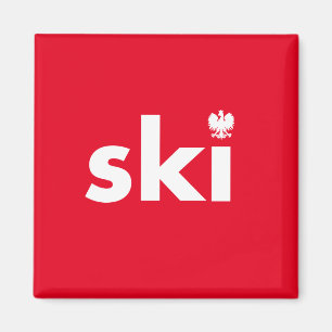 Ski Polskt efternamn Magnet