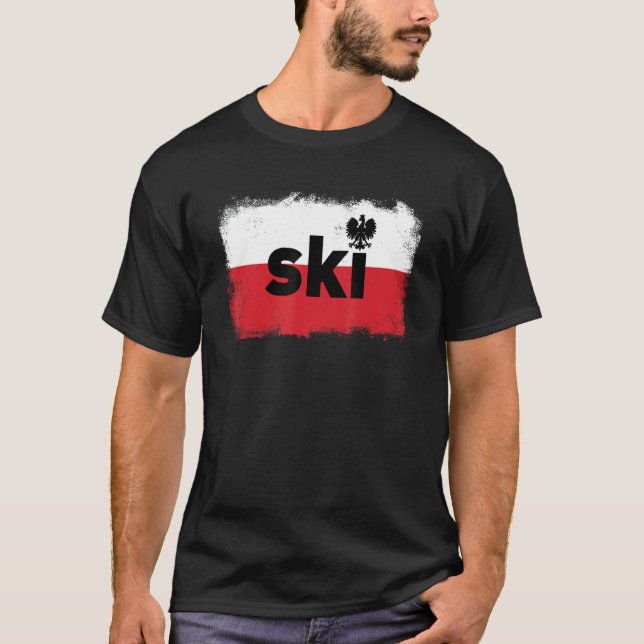 SKI Polskt kulturarv Efternamn Ancestry Dyngus Dag T Shirt (Framsida)