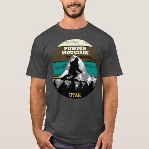 Ski Powder Mountain Ski Slopes Utah T Shirt