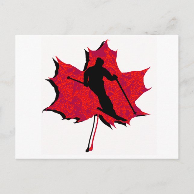 SKI RED MAPLE VYKORT (Framsida)