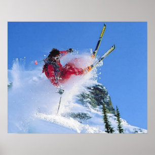 Ski resort, Rumänien, Piana Brasov, tricks Poster