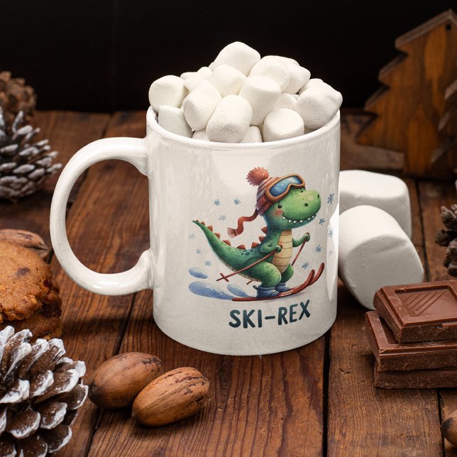 Ski-Rex Winter-Roligt Kaffemugg (Skapare uppladdad)