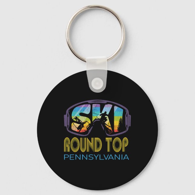 Ski Round Top Pennsylvania skidestination  Nyckelring (Framsida)