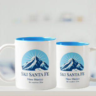 Ski Santa Fe New Mexico skidestination souvenir Tv Två-Tonad Mugg