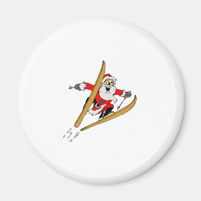 Ski Santa Magnet (Framsidan)