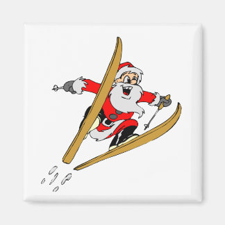 Ski Santa Magnet
