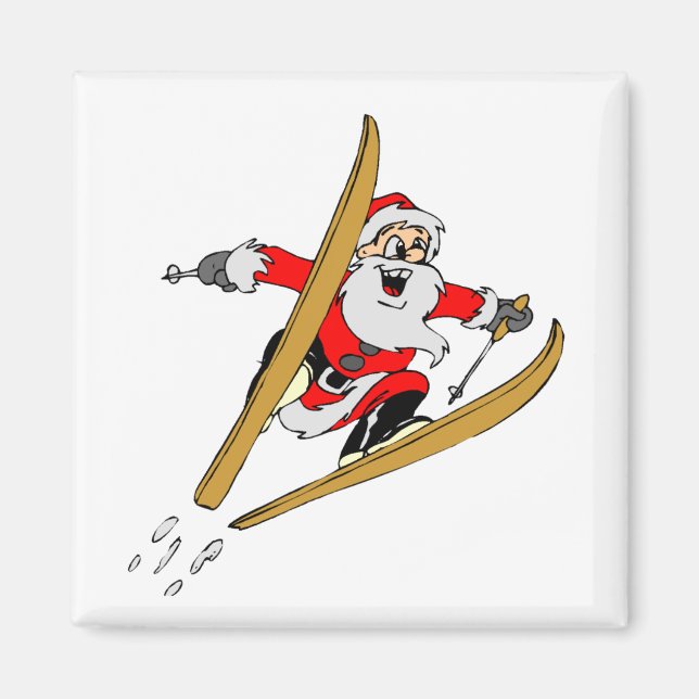 Ski Santa Magnet (Framsidan)