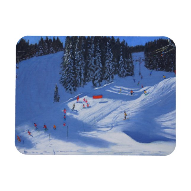 Ski School Morzine 2014 Magnet (Horisontell)
