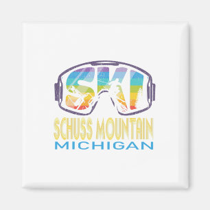 Ski Schuss Mountain Michigan skidestination  Magnet