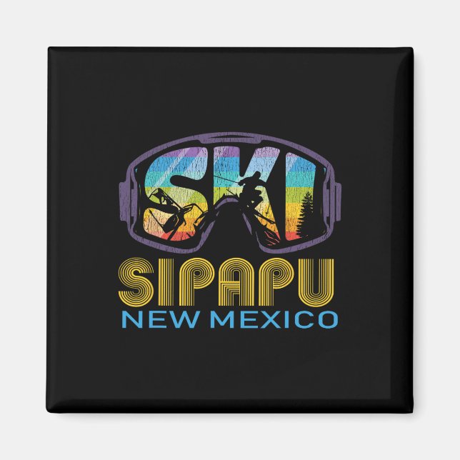 Ski Sipapu New Mexico skidtur  Magnet (Framsidan)