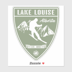 Ski Sjö Louise Alberta Klistermärken