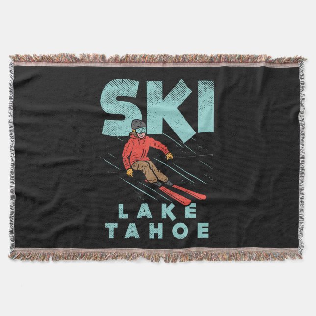 Ski Sjö Tahoe Filt (Framsidan)