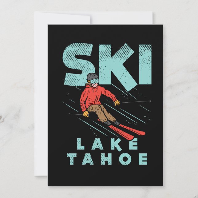 Ski Sjö Tahoe Inbjudningar (Framsida)