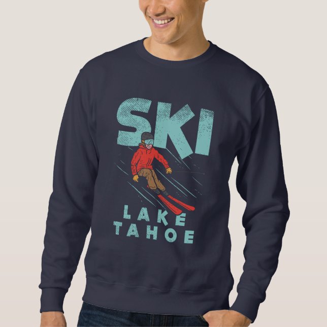 Ski Sjö Tahoe Lång Ärmad Tröja (Framsida)