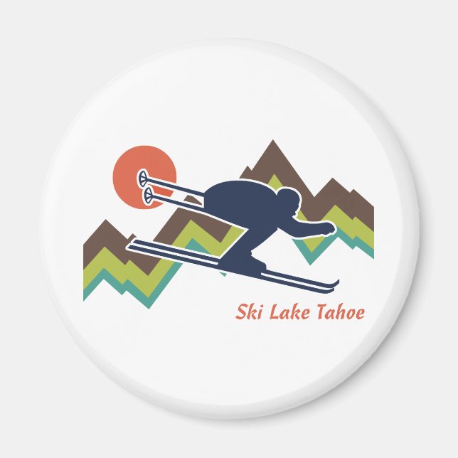 Ski Sjö Tahoe Magnet (Framsidan)