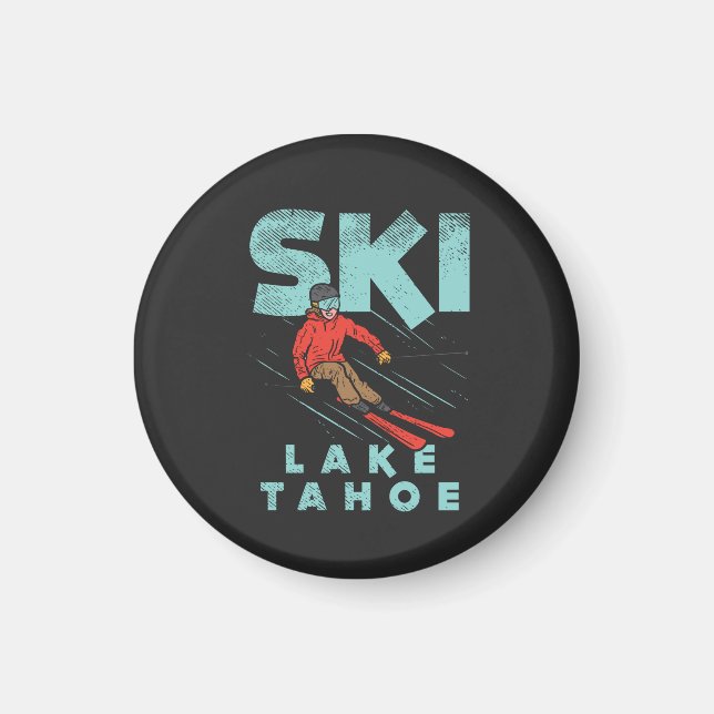 Ski Sjö Tahoe Magnet (Framsidan)