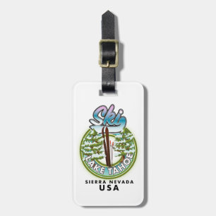 Ski Sjö Tahoe Sierra Nevada USA Bagagebricka