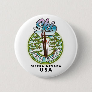 Ski Sjö Tahoe Sierra Nevada USA Knapp