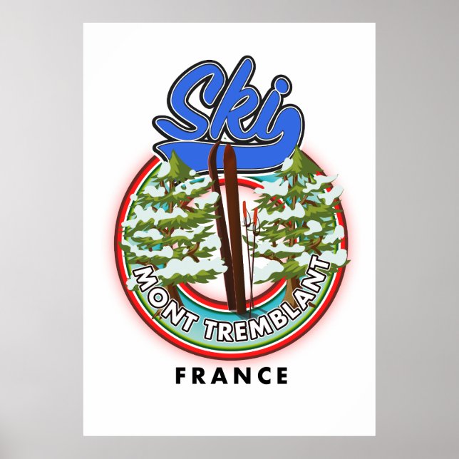 Ski Sjö Tahoe Sierra Nevada USA Poster (Framsidan)