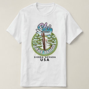 Ski Sjö Tahoe Sierra Nevada USA T Shirt