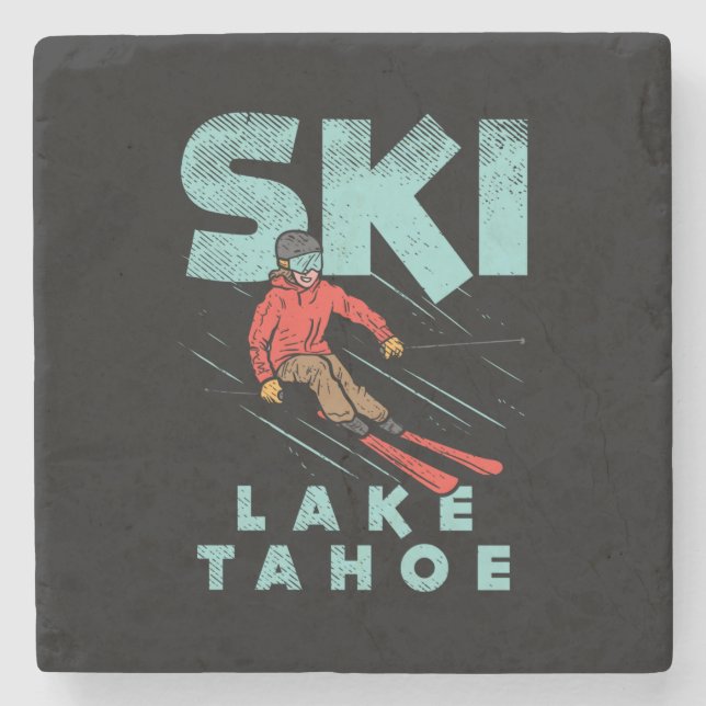Ski Sjö Tahoe Stenunderlägg (Framsidan)