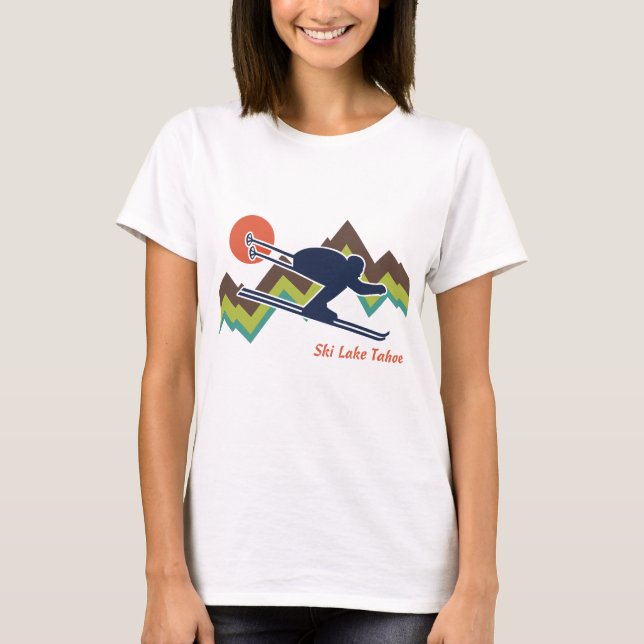 Ski Sjö Tahoe Tee Shirt (Framsida)