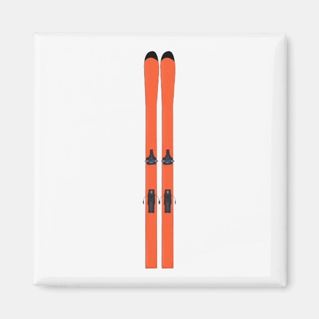 Ski Skiing Magnet (Framsidan)