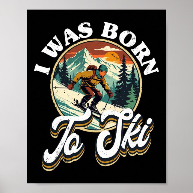 Ski Skiing Winter Sport  Poster (Framsidan)