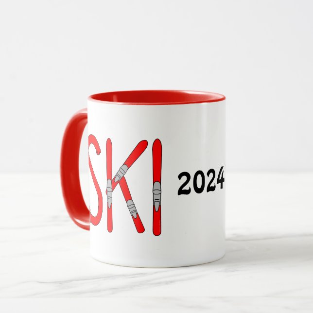 Ski Skis Mugg (Framsida vänster)