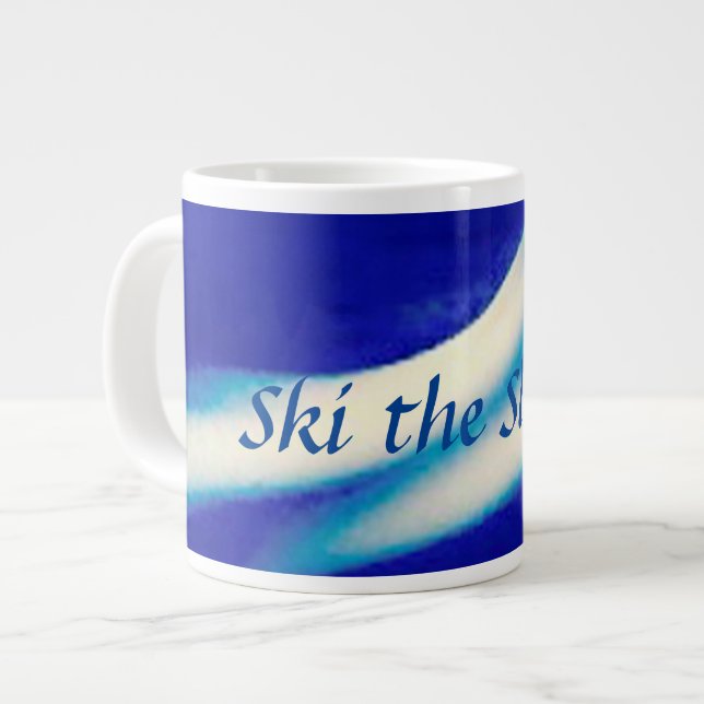 Ski Slopes Bone China Mugg Jumbo Mugg (Framsida vänster)