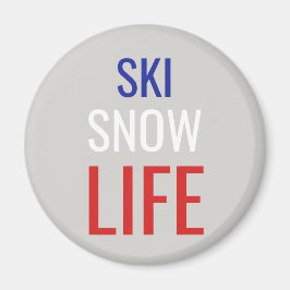 Ski, Snö, Life Magnet