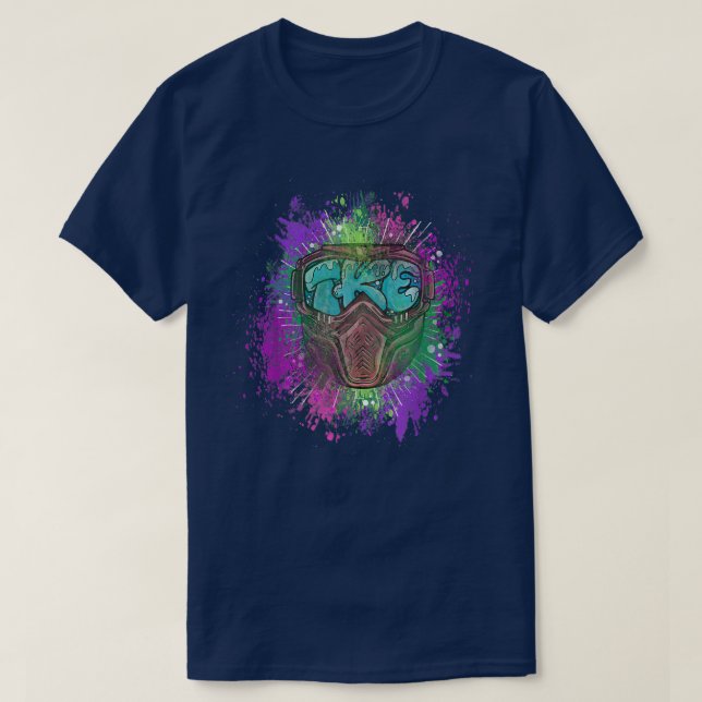 Ski Snowboard Natature Treehugger Skiing Mountain  T Shirt (Design framsida)