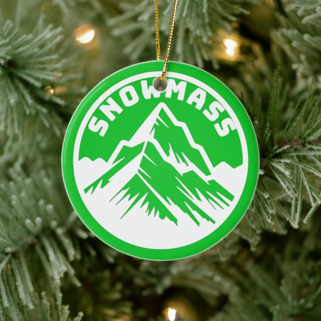 Ski Snowmass minnesornament Julgransprydnad Keramik (Träd)