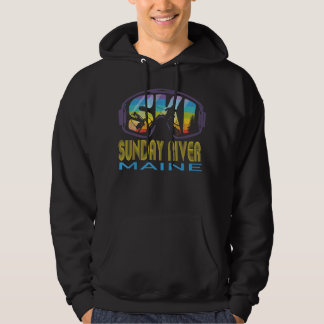 Ski Söndag River Maine Skiing Vacation Hoodie