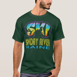 Ski Söndag River Maine Skiing Vacation T Shirt
