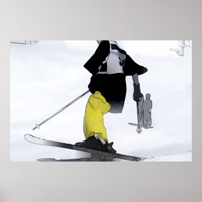 Ski Springa Avslutar Poster (Framsidan)