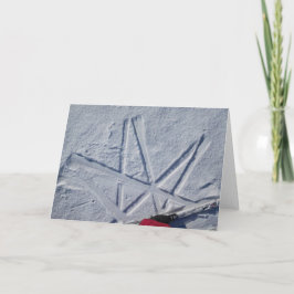 Ski Star Notecard Kort
