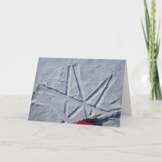 Ski Star Notecard Kort
