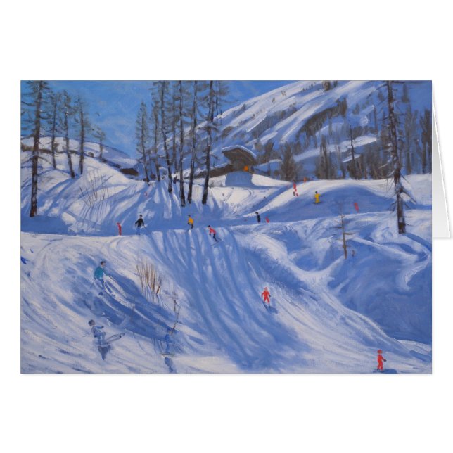 Ski station Tignes 2009 Hälsningskort (Framsidan Horizontal)