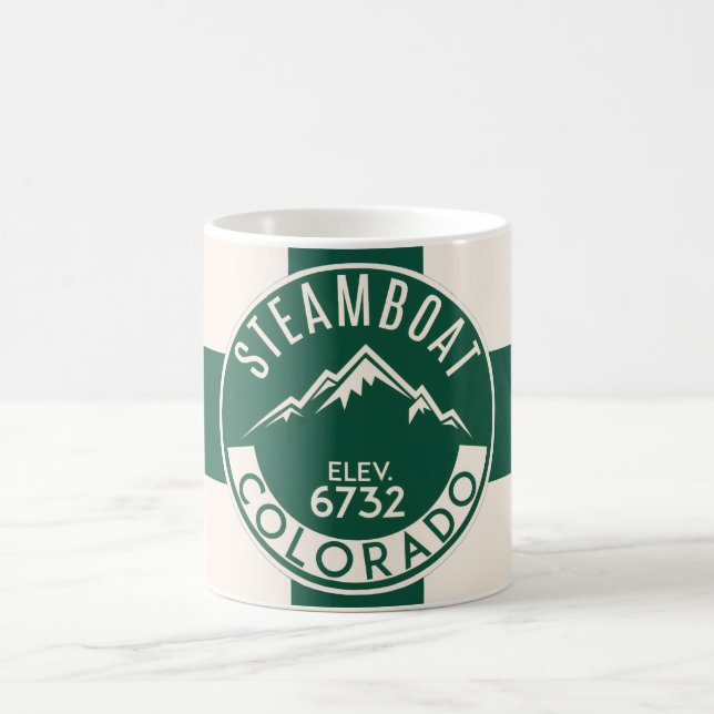 Ski Steamboat Green Mug Kaffemugg (Center)
