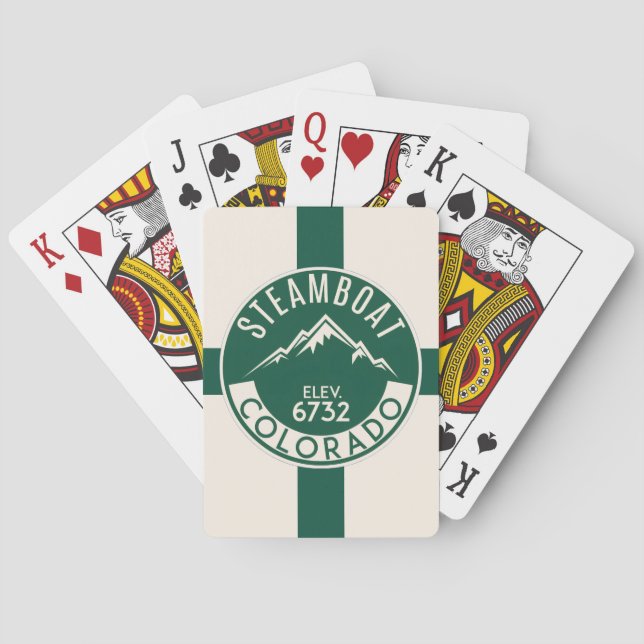 Ski Steamboat Playing Cards Casinokort (Baksidan)