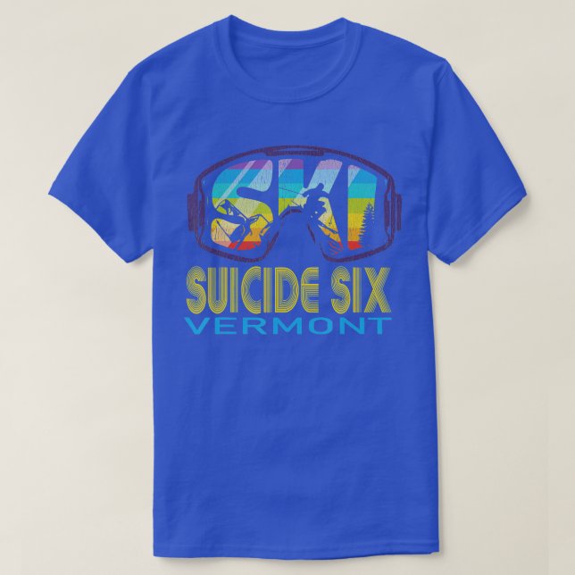 Ski Suicide Sex Vermont Skiing Vacation T Shirt (Design framsida)