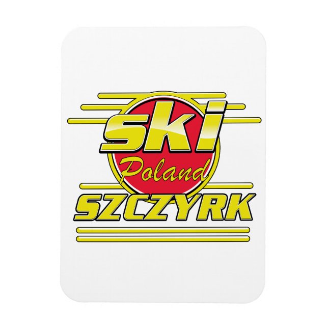 Ski Szczyrk Polen 80-tal logo  Magnet (Vertikal)