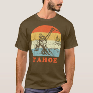 Ski Tahoe, California Vintage Retro Snö Sking648 T Shirt