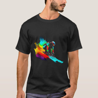 Ski Tävla Rainbow T Shirt