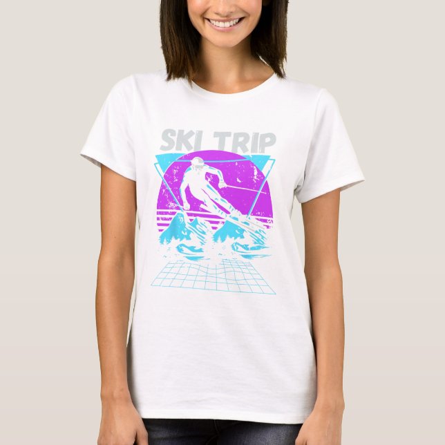Ski Trip 2025 - Matching Family Snow Skiing Vacati T Shirt (Framsida)