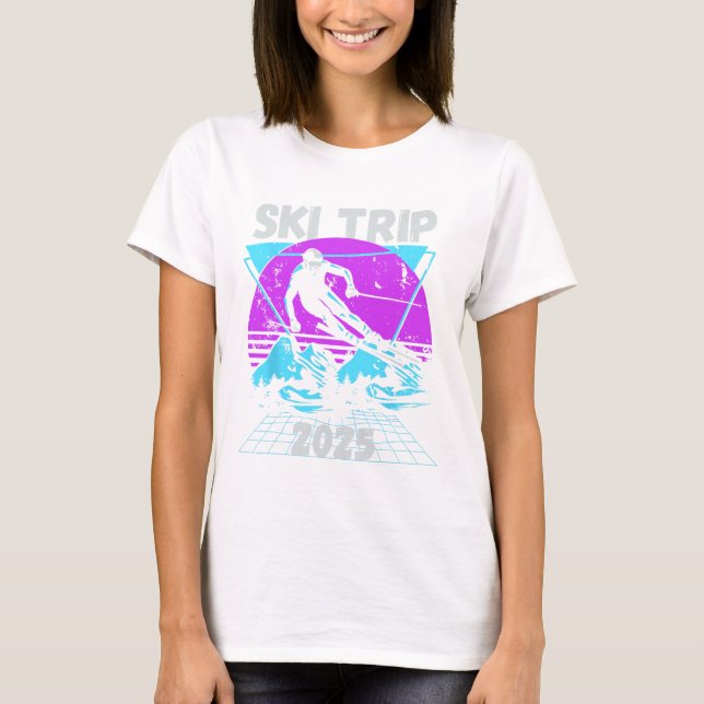 Ski Trip 2026 - Matching Family Snow Skiing Vacati T Shirt (Framsida)